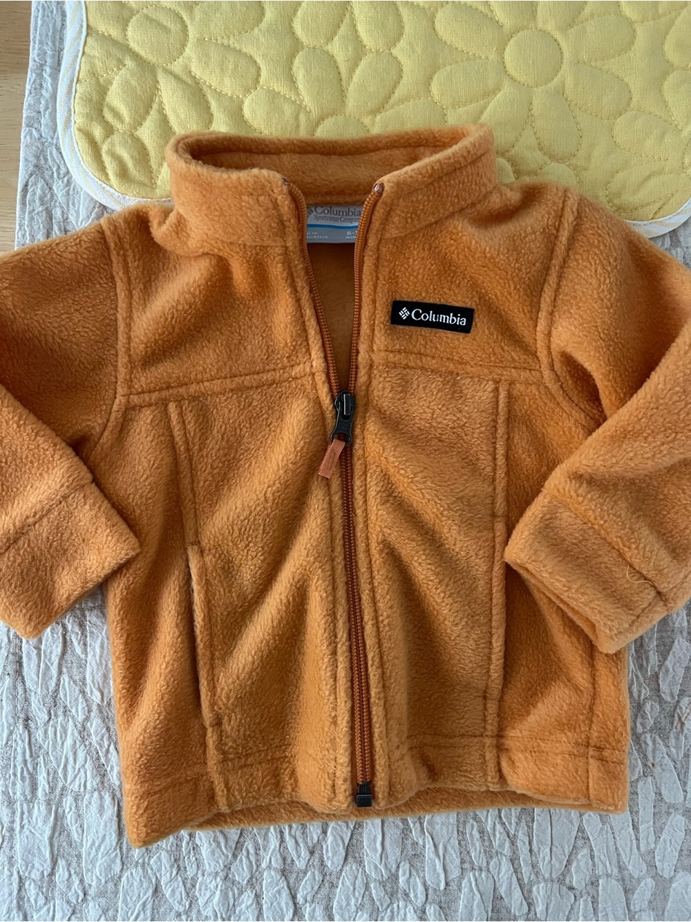 Columbia Orange Infant Fleece Zip Jacket